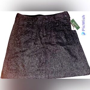 Woolrich Womens Woodlyn Mini Skirt Size 10 Onyx Gray Wool Blend Pockets …